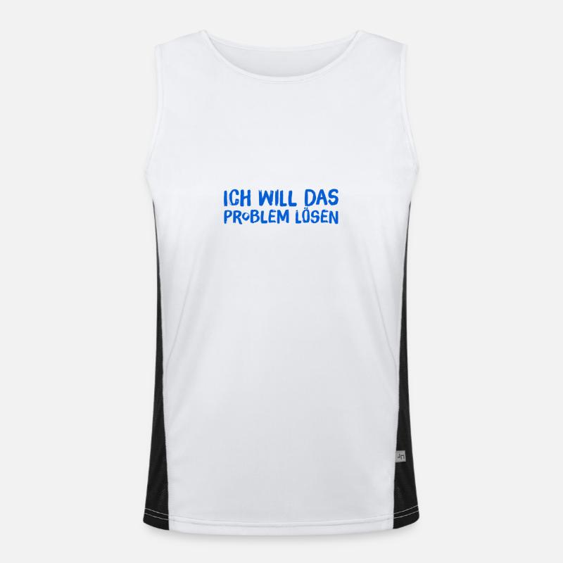 ich will das Problem lösen Funktionelles Kontrast-Tank Top für Männer 