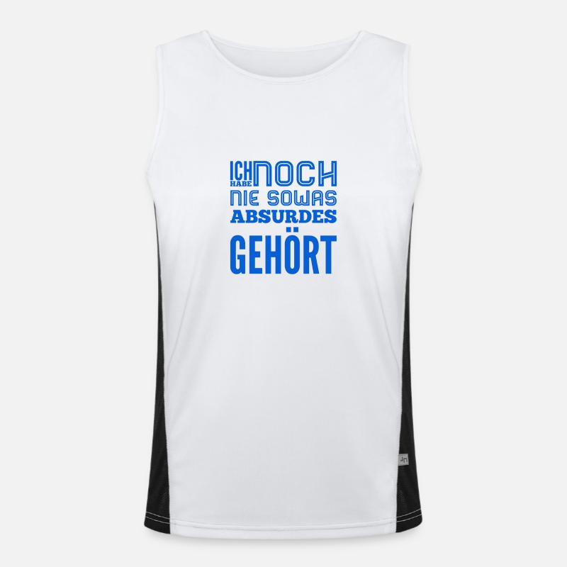 so ein Quatsch Funktionelles Kontrast-Tank Top für Männer 