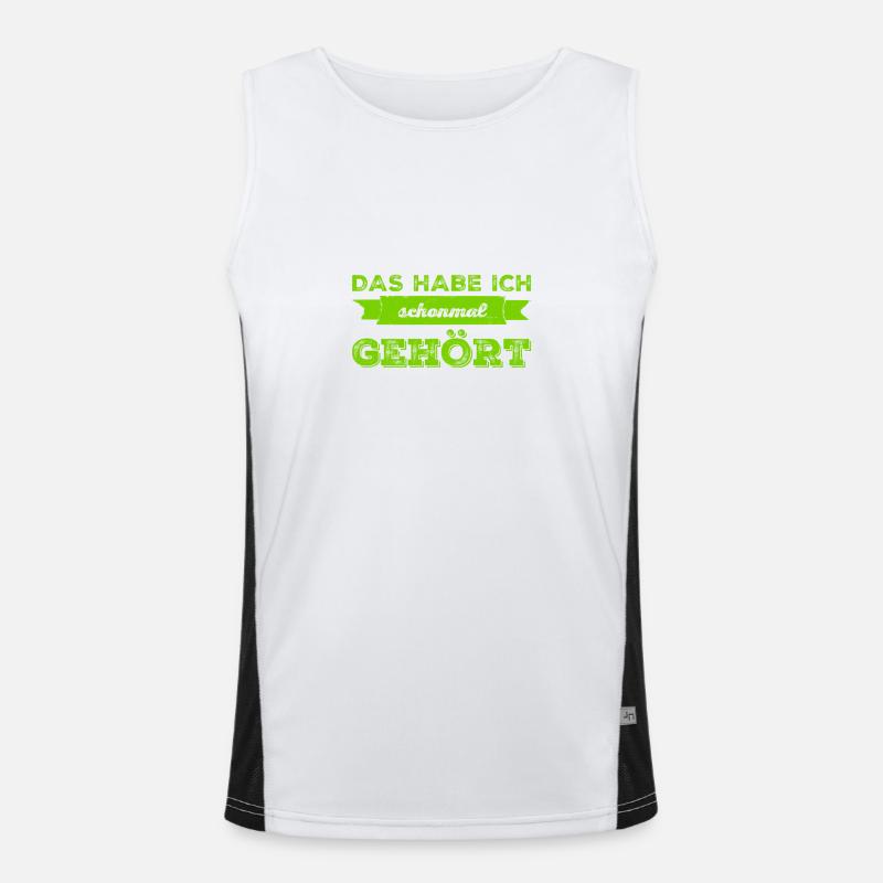 das kenn ich doch Funktionelles Kontrast-Tank Top für Männer 
