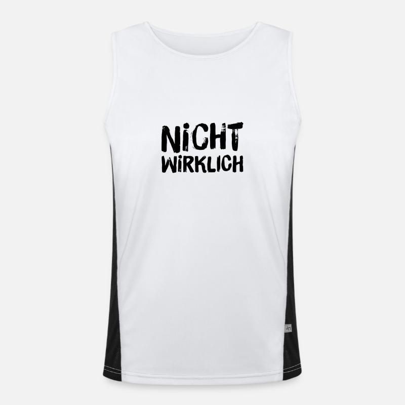 ich will das nicht Funktionelles Kontrast-Tank Top für Männer 