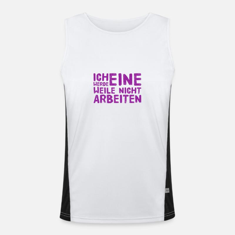 ich werde eine Weile nicht arbeiten Funktionelles Kontrast-Tank Top für Männer 