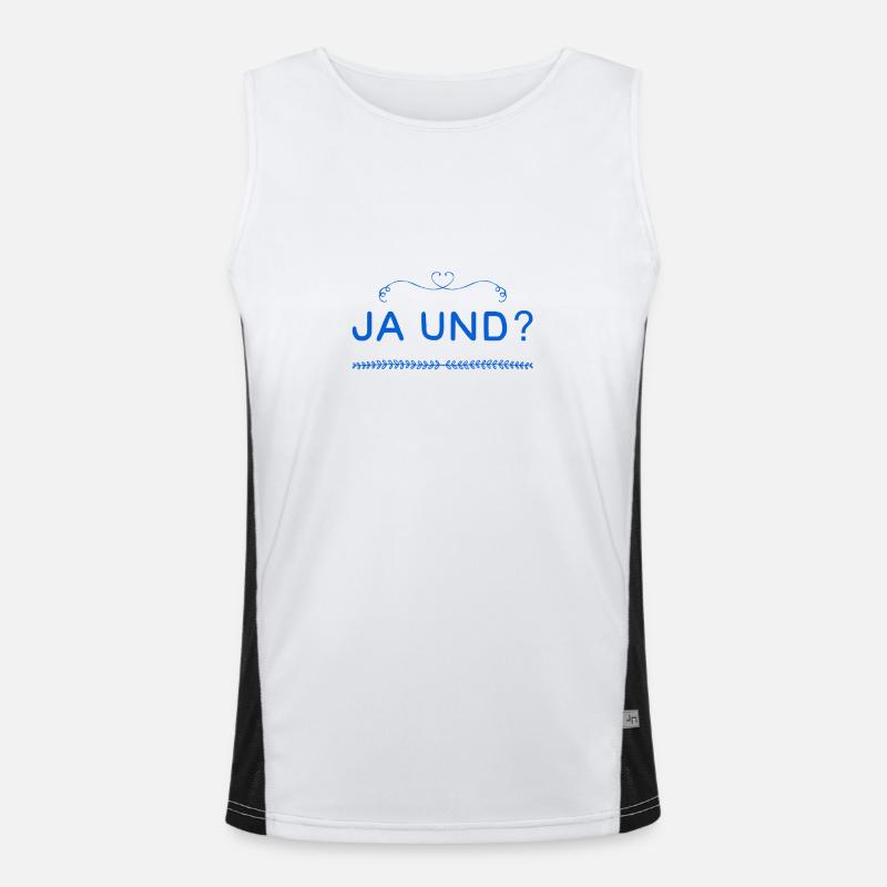 ist doch egal Funktionelles Kontrast-Tank Top für Männer 