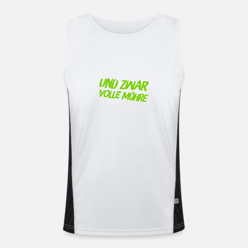 ich bin dafür Funktionelles Kontrast-Tank Top für Männer 