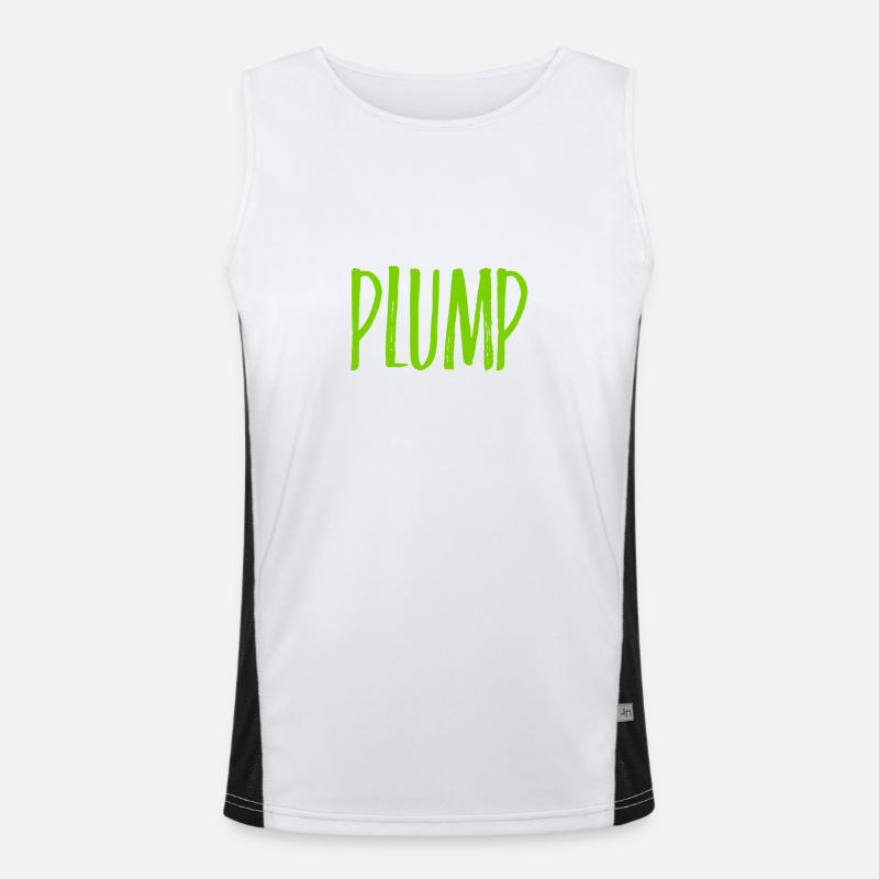 ich bin plump Funktionelles Kontrast-Tank Top für Männer 