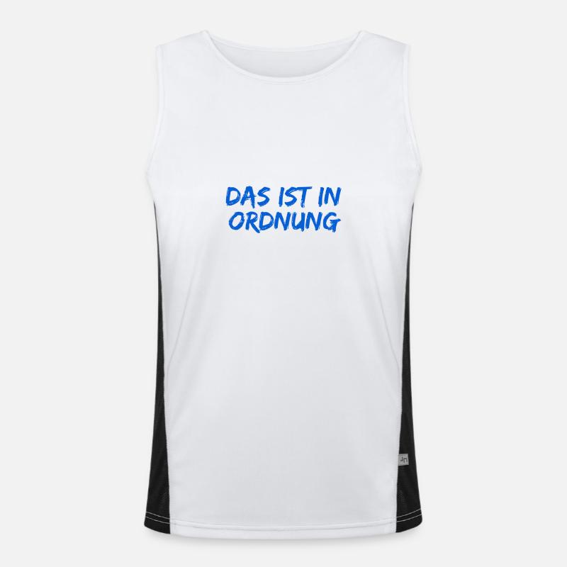 das ist kein Problem Funktionelles Kontrast-Tank Top für Männer 