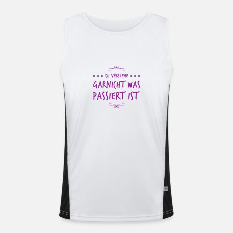 unverständlich Funktionelles Kontrast-Tank Top für Männer 