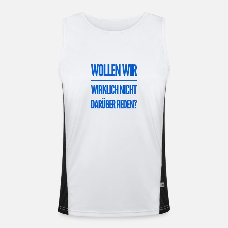 darüber reden Funktionelles Kontrast-Tank Top für Männer 