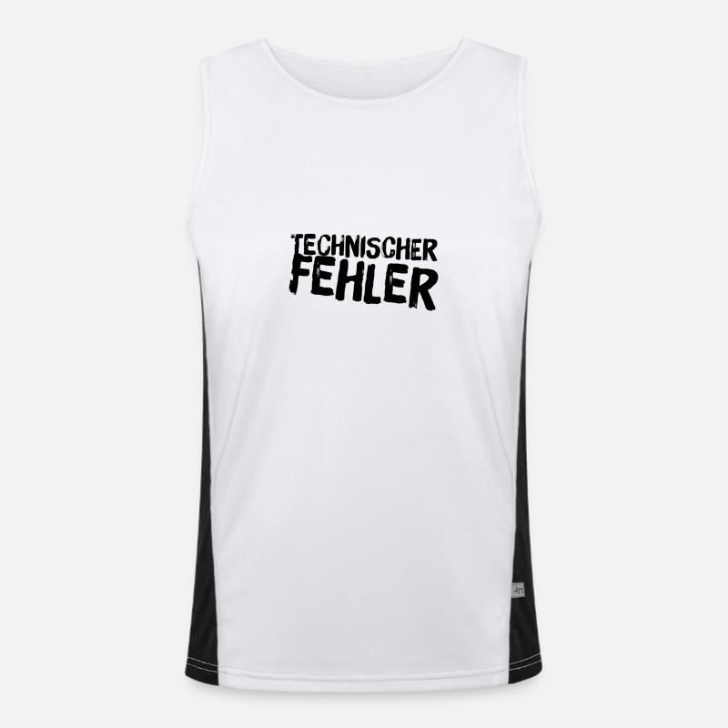 technischer Fehler Funktionelles Kontrast-Tank Top für Männer 