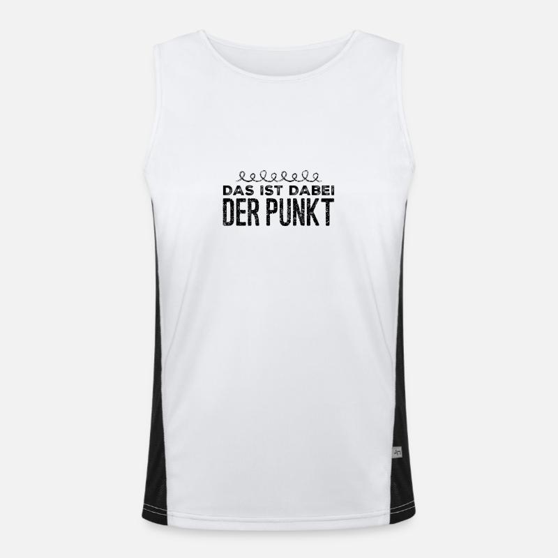 ich mache einen Punkt Funktionelles Kontrast-Tank Top für Männer 