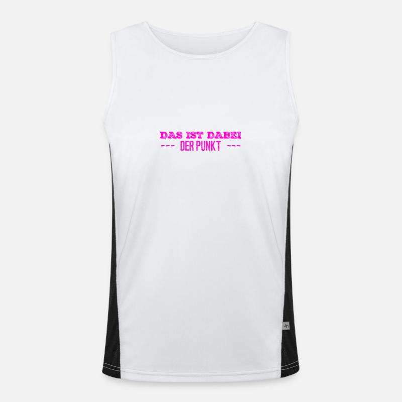 das ist mein Punkt Funktionelles Kontrast-Tank Top für Männer 