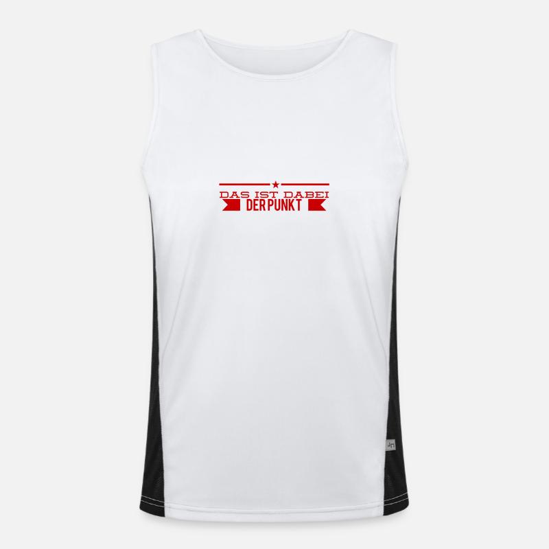 das ist mein Punkt Funktionelles Kontrast-Tank Top für Männer 