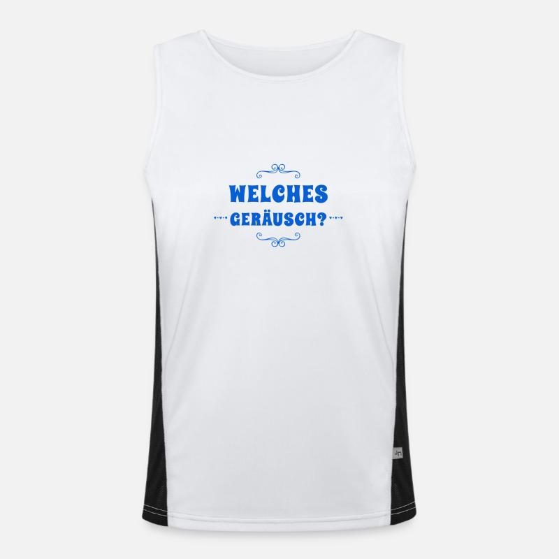 welches Geräusch? Funktionelles Kontrast-Tank Top für Männer 