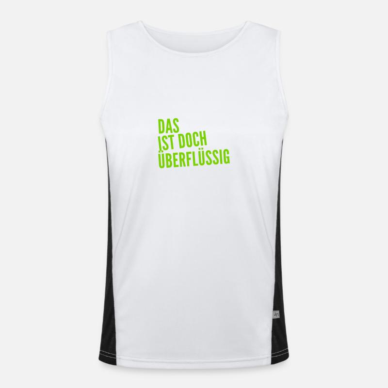 das braucht niemand Funktionelles Kontrast-Tank Top für Männer 