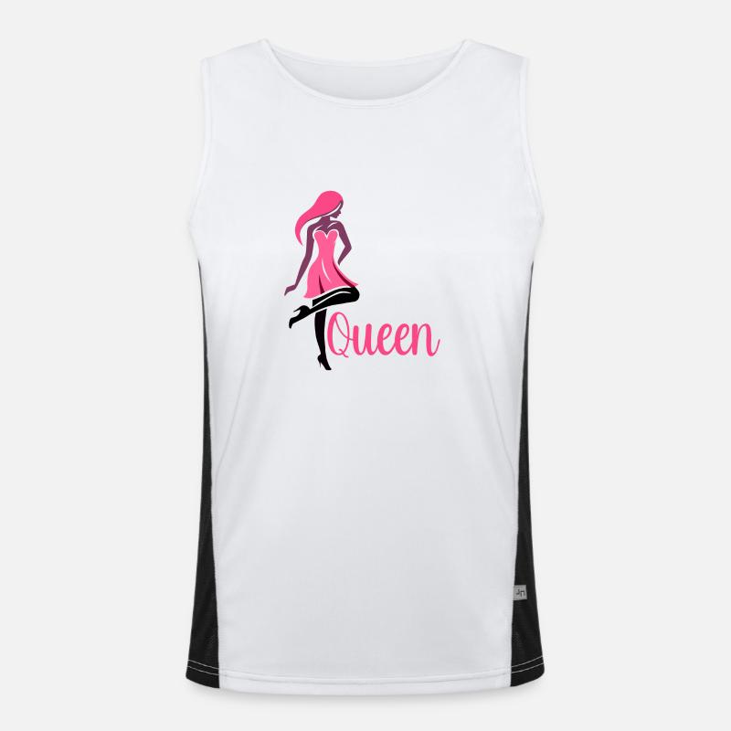 Queen Funktionelles Kontrast-Tank Top für Männer 