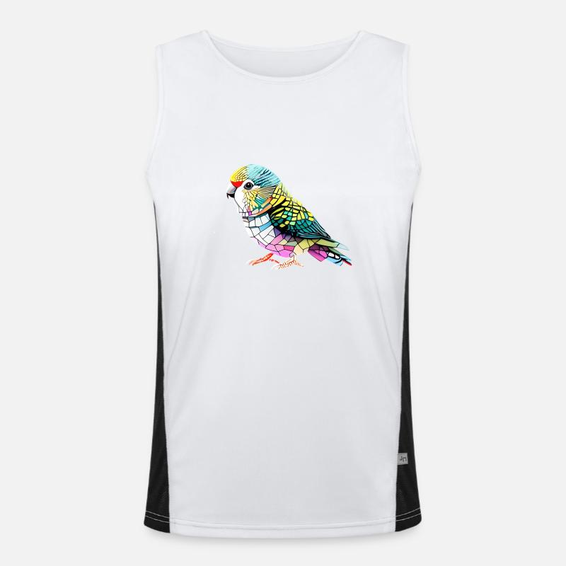 Perruche Bird Propriétaire d’oiseau Calopsitte Débardeur respirant contrasté Homme 