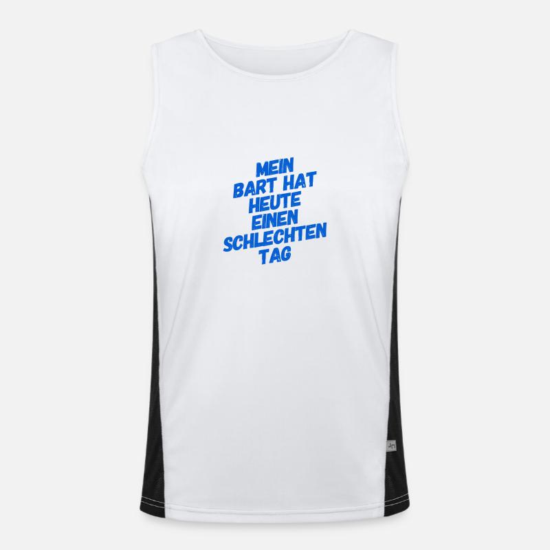 mein Bart ist wild Funktionelles Kontrast-Tank Top für Männer 