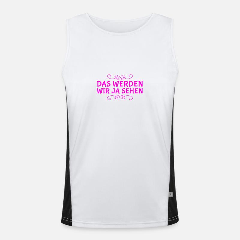 das wird sich zeigen Funktionelles Kontrast-Tank Top für Männer 