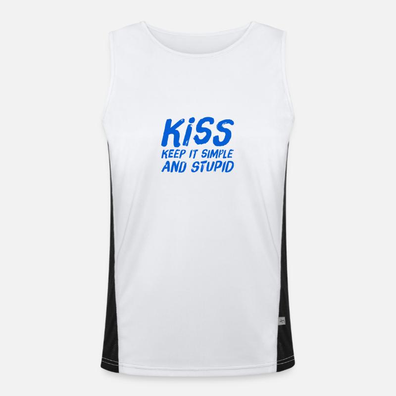 simple is great Men's Functional Contrast Tank Top 