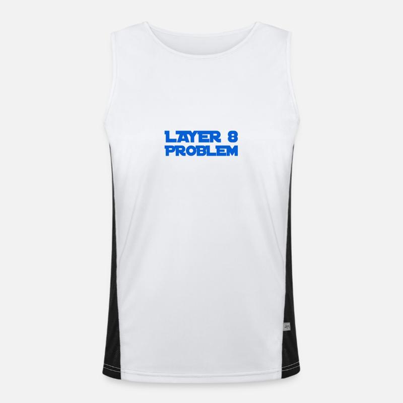 Layer 8 is problematic Men's Functional Contrast Tank Top 