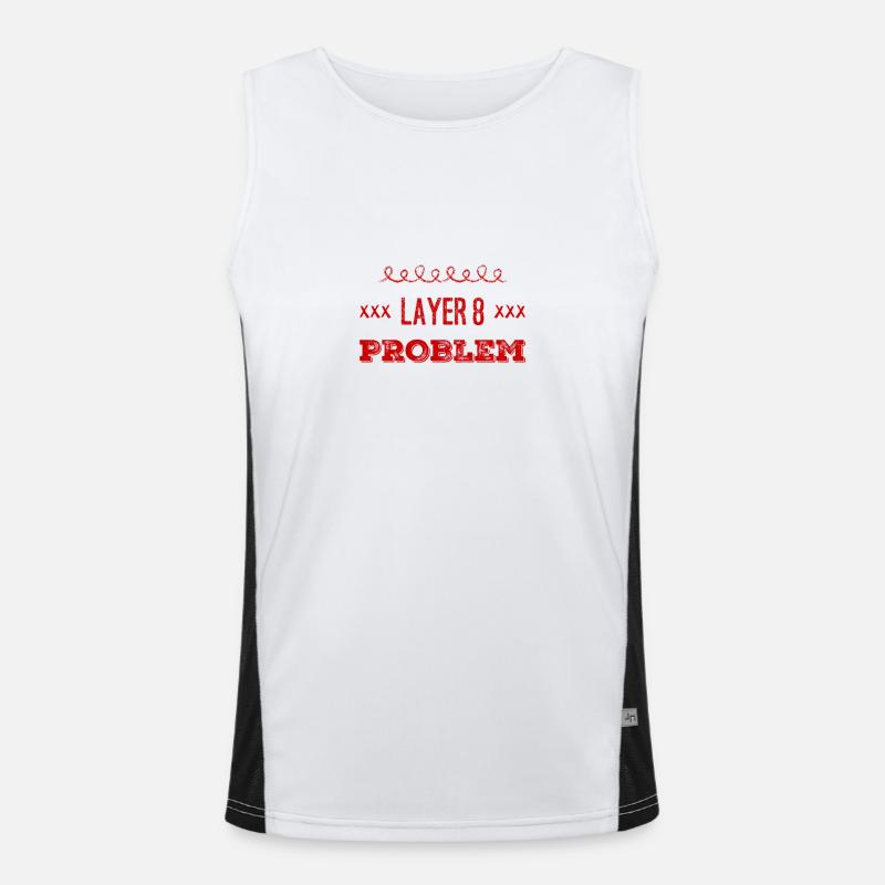 mal wieder Layer 8 Funktionelles Kontrast-Tank Top für Männer 