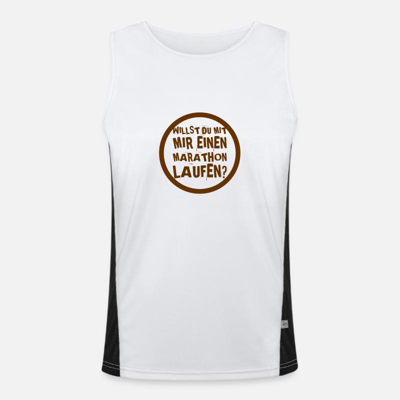 ich hoffe du magst Marathon Funktionelles Kontrast-Tank Top für Männer 