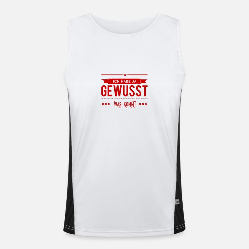 mir war das klar Funktionelles Kontrast-Tank Top für Männer 