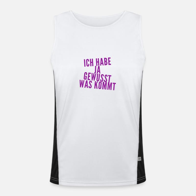 das kam nicht überraschend Funktionelles Kontrast-Tank Top für Männer 