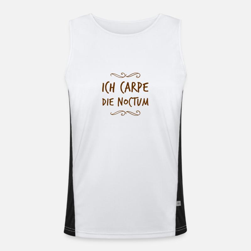 ich bin eine Nachteule Funktionelles Kontrast-Tank Top für Männer 