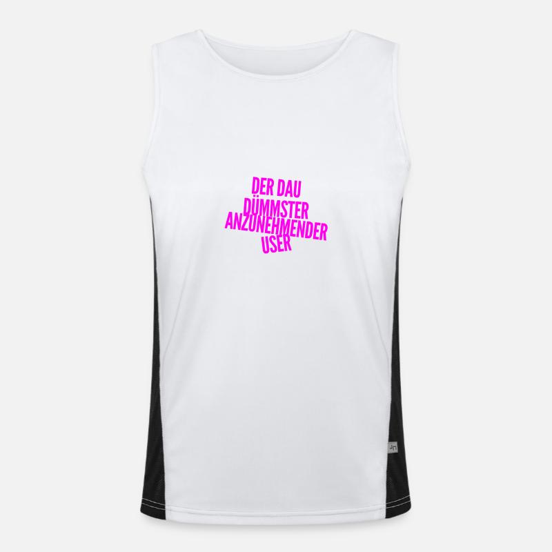 ich bin ein DAU Funktionelles Kontrast-Tank Top für Männer 