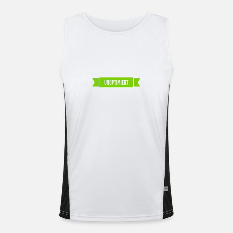 ich bin unoptimiert Funktionelles Kontrast-Tank Top für Männer 