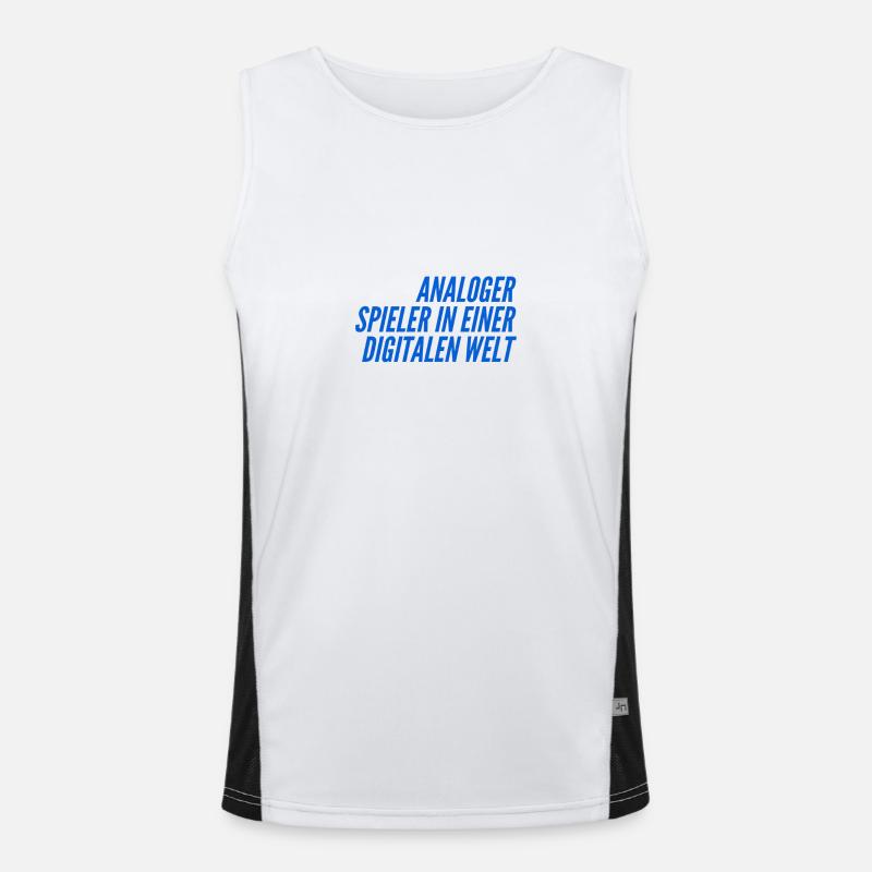 I'm an analog player Men's Functional Contrast Tank Top 
