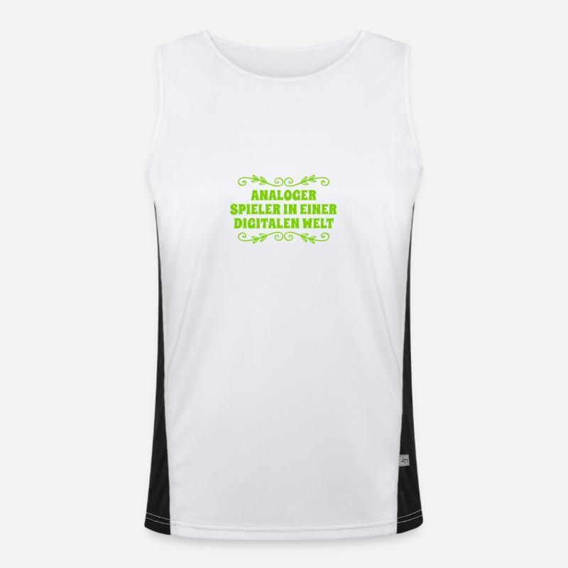 I like it analog Men's Functional Contrast Tank Top 