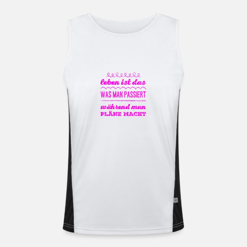 live your life Men's Functional Contrast Tank Top 