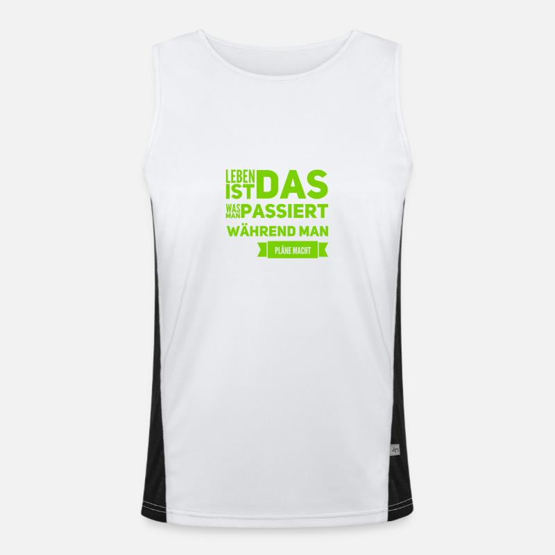 Pläne machen Funktionelles Kontrast-Tank Top für Männer 