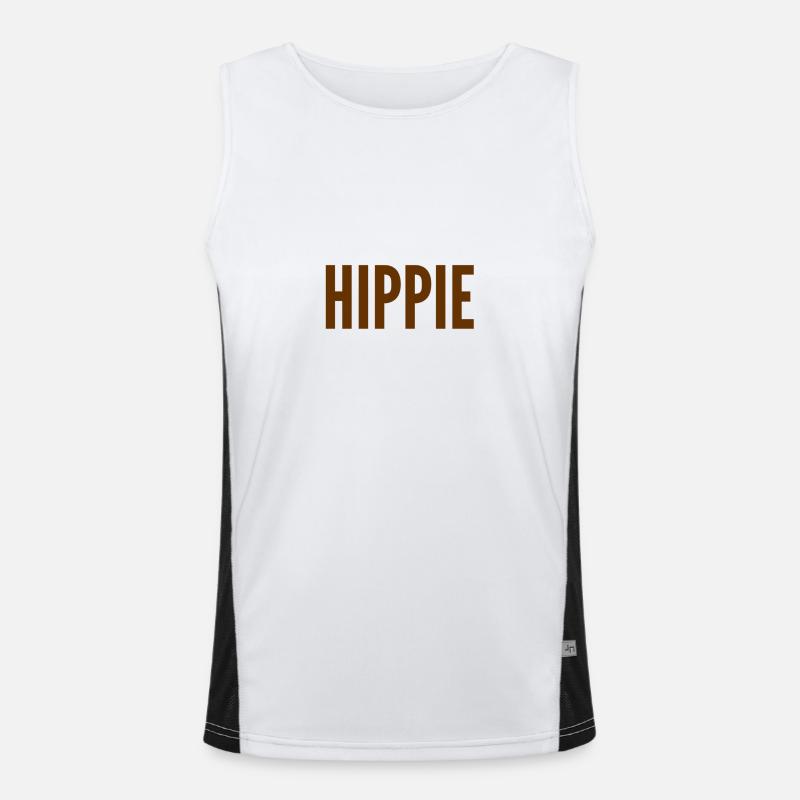 Il y a un hippie en face de vous Débardeur respirant contrasté Homme 