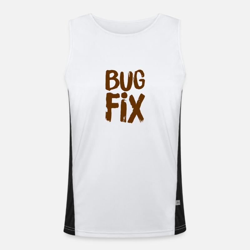 Fehlerbehebung ist mein Ding Funktionelles Kontrast-Tank Top für Männer 