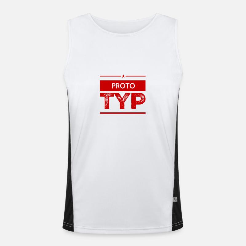 Prototyp Funktionelles Kontrast-Tank Top für Männer 