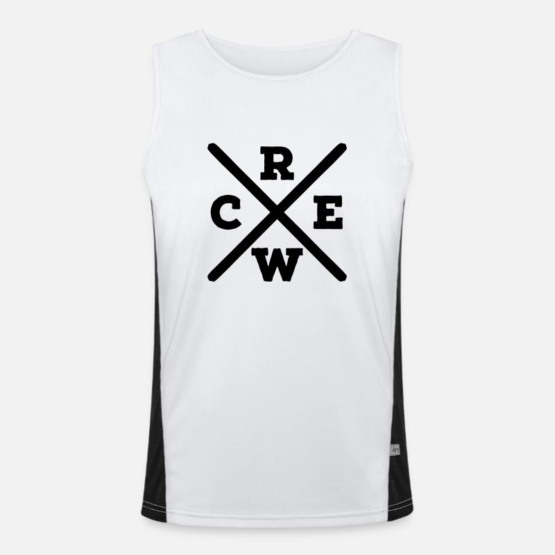 Crew Funktionelles Kontrast-Tank Top für Männer 