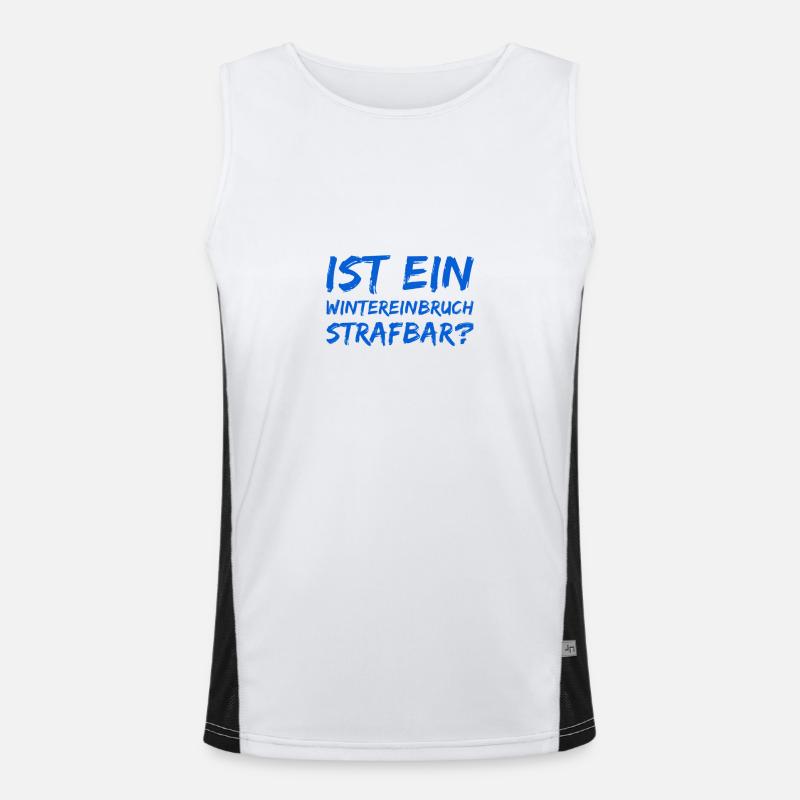 ist ein Wintereinbruch strafbar? Funktionelles Kontrast-Tank Top für Männer 