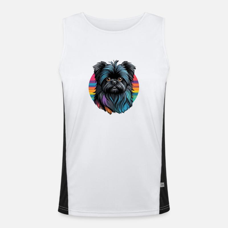 Affenpinscher Men's Functional Contrast Tank Top 