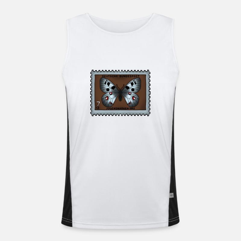 Timbre-poste papillon Débardeur respirant contrasté Homme 