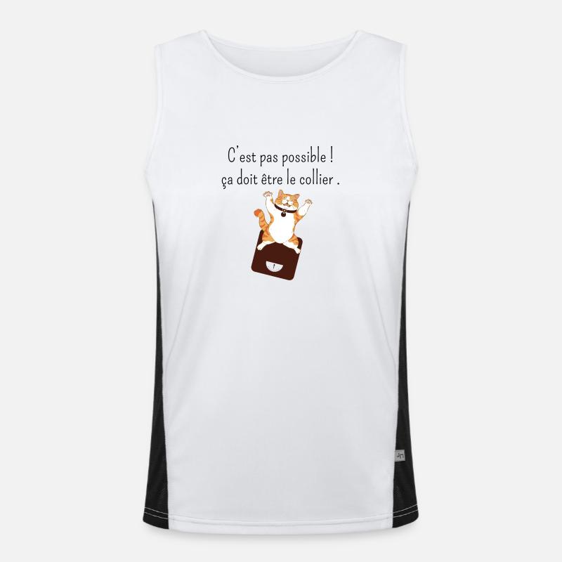 Ça doit être mon collier -humour perte de poids Débardeur respirant contrasté Homme 