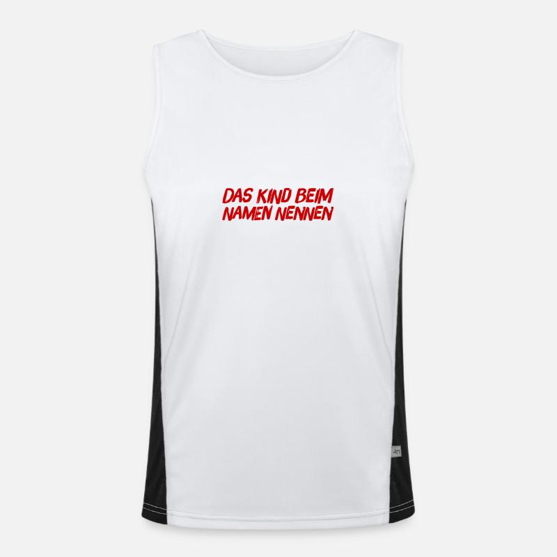 Honnêteté Débardeur respirant contrasté Homme 