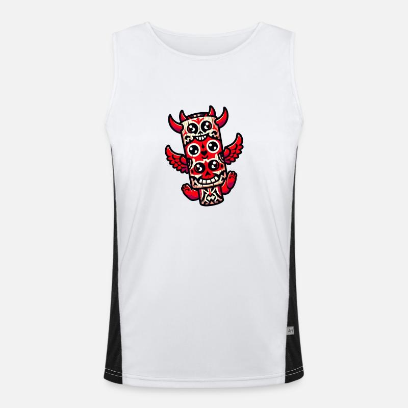 Devil Fiesta Totem Men's Functional Contrast Tank Top 