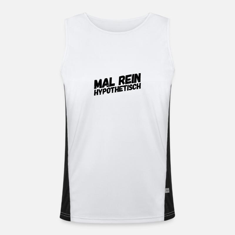Let's ask hypothetically Men's Functional Contrast Tank Top 
