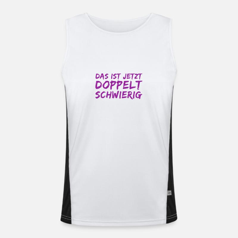 It's going to be doubly difficult Men's Functional Contrast Tank Top 