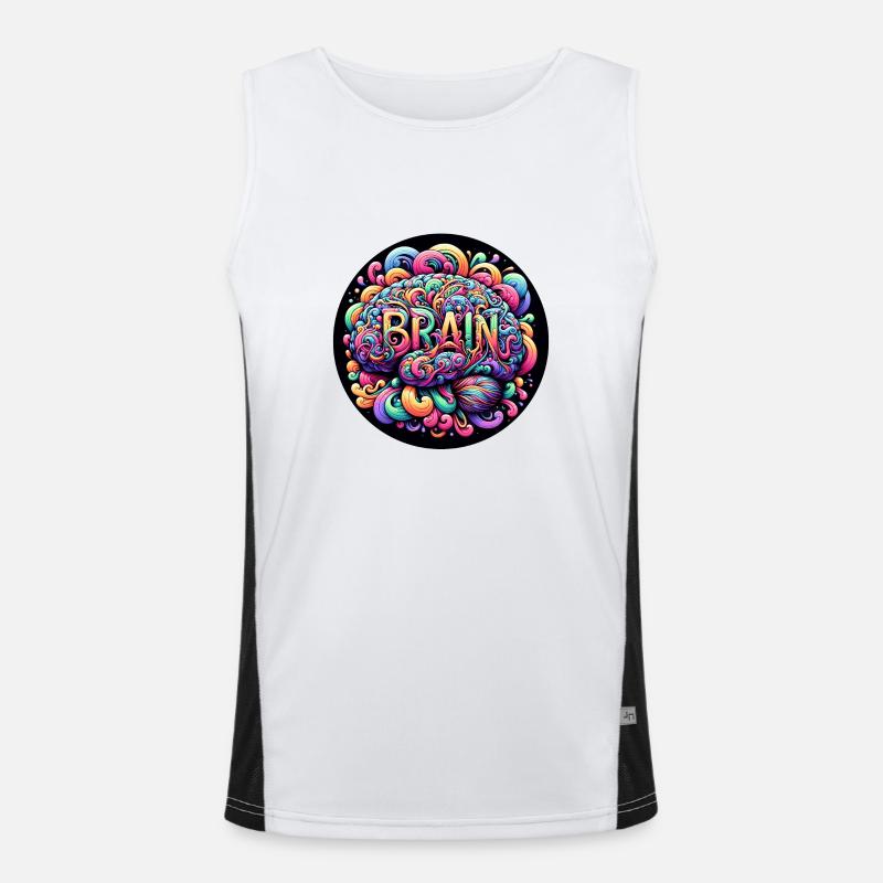 Buntes Denkvermögen Funktionelles Kontrast-Tank Top für Männer 
