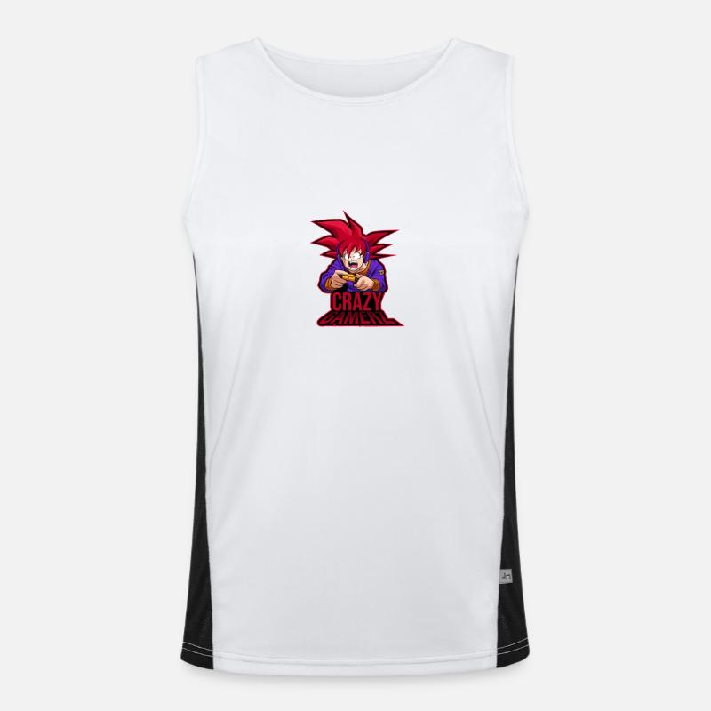 Crazygamerz Men's Functional Contrast Tank Top 