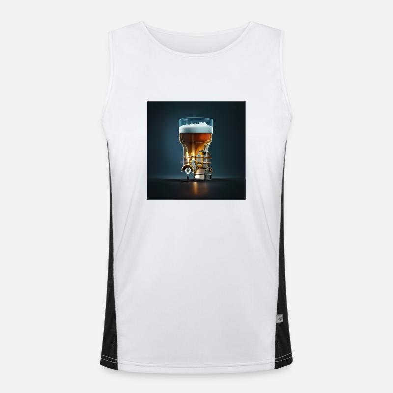 Bier-Motor Funktionelles Kontrast-Tank Top für Männer 
