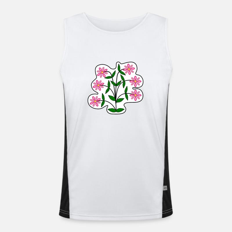 Autocollant Gerbera Débardeur respirant contrasté Homme 